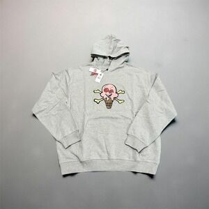 ICECREAM Billionaire Boys Club "Cones" Hoodie Heather Gray Men's Size 2XL NWT
